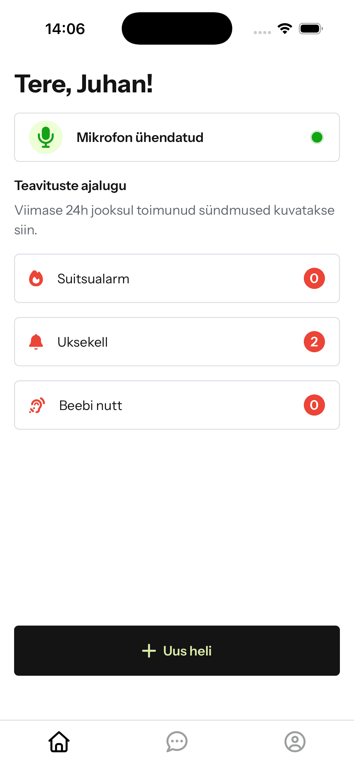 Preview of the Soundfr sound recognition app